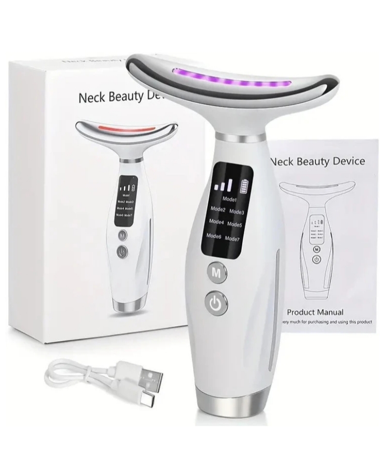 ماساژور صورت و گردن ۷ در ۱ قابل شارژ