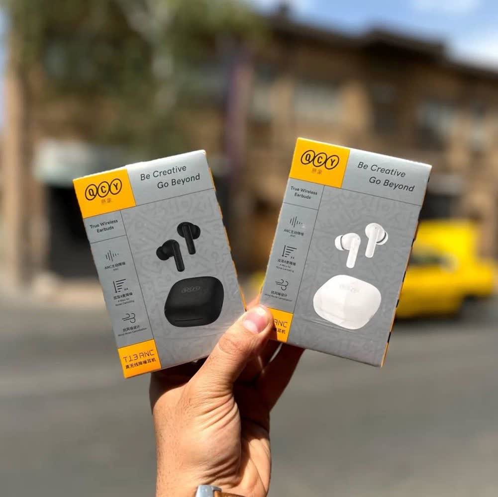 هدفون بی سیم شیائومی کیو سی وای T13 ANC  اصلی 4 میکرافون